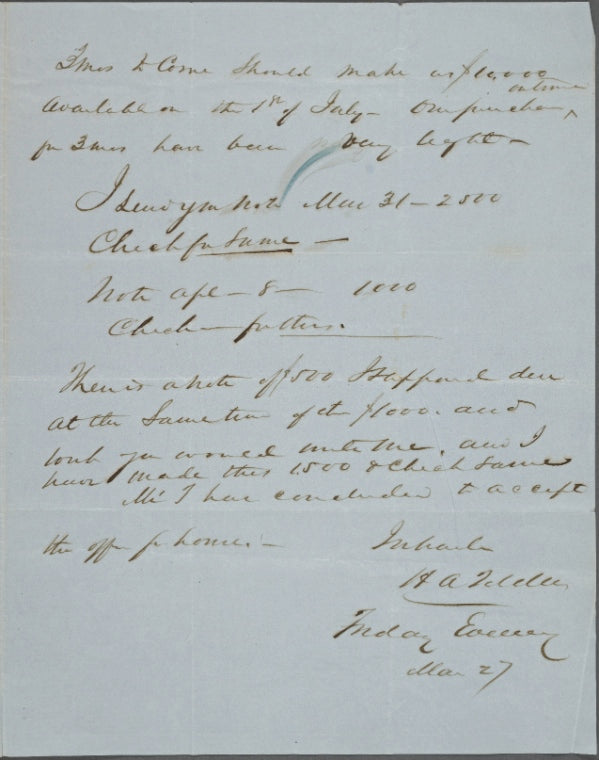 Tilden, Henry A., undated