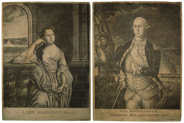 Lady Washington; His Excellency George Washington Esqr.