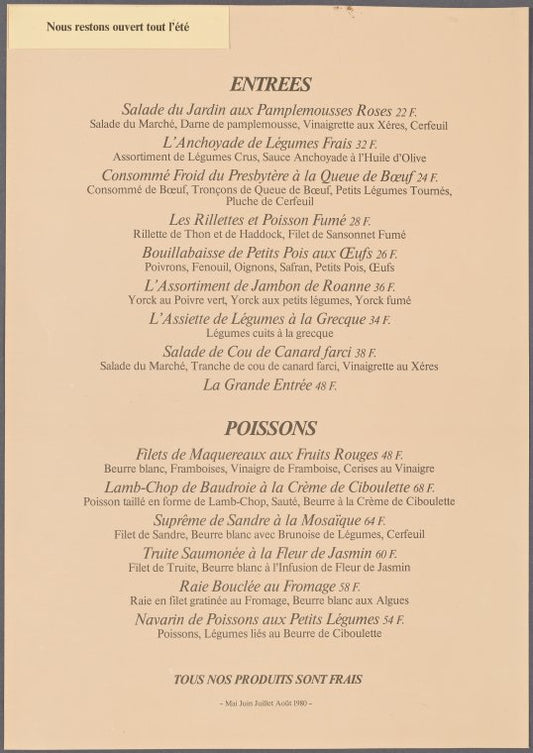 Restaurant (La Pavillon du Lac) du Parc Montsouris Le Jardin de la Paresse