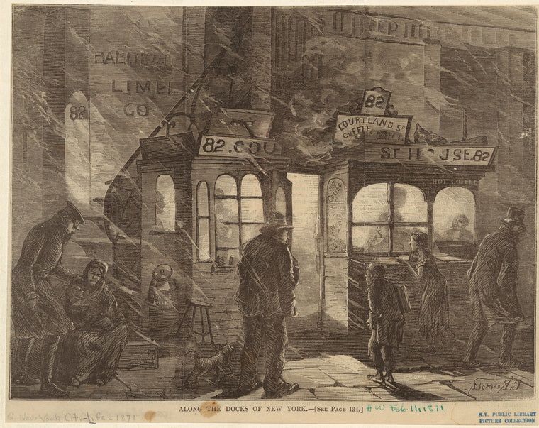 Along the docks of New York