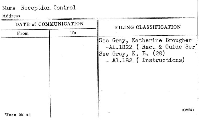 Reception Control