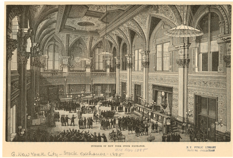 Interior of New York Stock Exchange