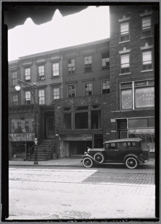Tenements & storefronts Sea Going Tony Uniforms: Sands St.-Gree Lane, Brooklyn