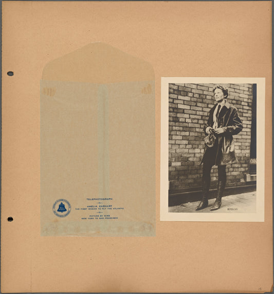 Telephotograph of Amelia Earhart