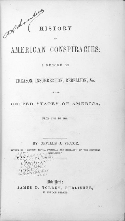 History of American conspiracies