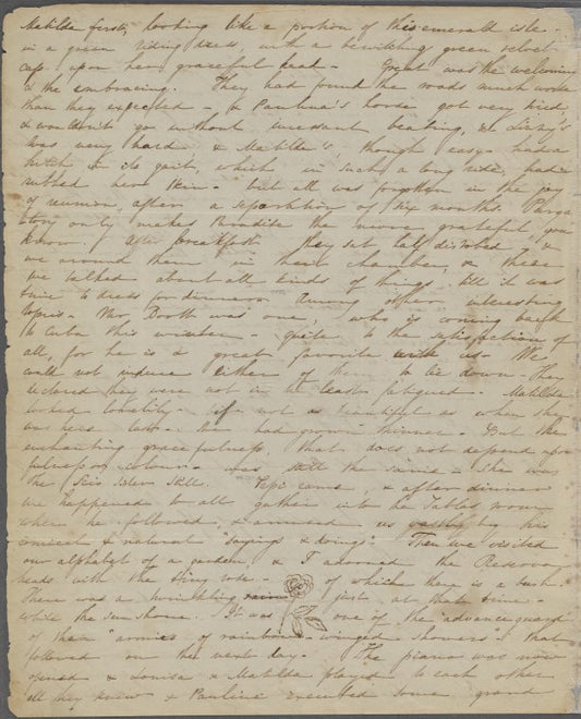 My dearest Mother, I believe I left... ALS. Oct. 31, 1834.
