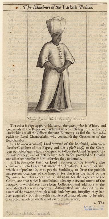 Kuzlir Aga or Black eunuch of the women