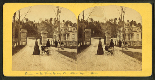 Entrance to Pine Grove Cemetery.