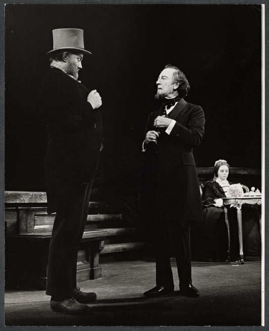 Dorothy Tutin, Dennis King and unidentified [left] in the stage production Portrait of a Queen