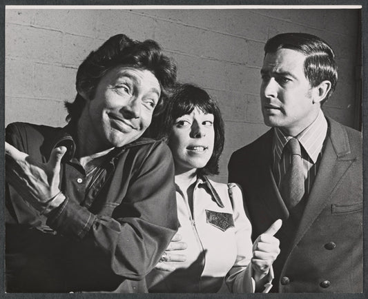 Kenneth Nelson, Ron Husmann and unidentified in rehearsal for the stage production Lovely ladies, Kind Gentlemen