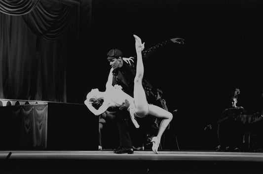 New York City Ballet production of "Slaughter on Tenth Avenue" with Suzanne Farrell and Arthur Mitchell, choreography by George Balanchine (New York)