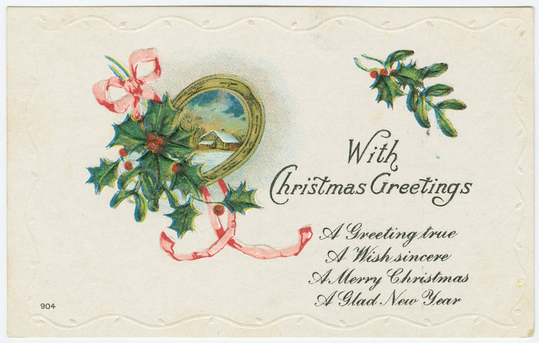 With Christmas greetings.