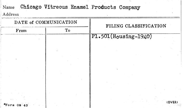 Chicago Vitreous Enamel Products Company