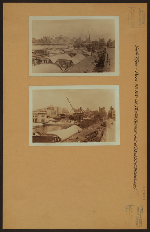 North (Hudson) River - Piers 92 and 93 [New York State Barge Canal Terminal.]