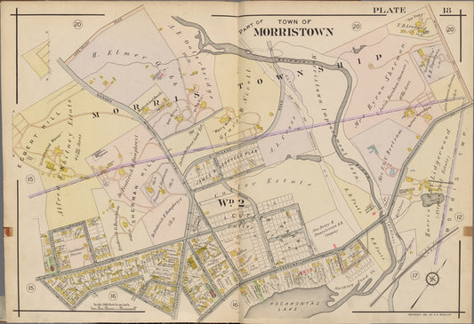 Morris County, Double Page Plate No. 18 [Map bounded by Mill Rd., Speedwell Ave., Grant St., Early St., Lake Valley Rd.]