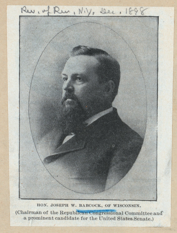 Hon. Joseph W. Babcock, of Wisconsin.