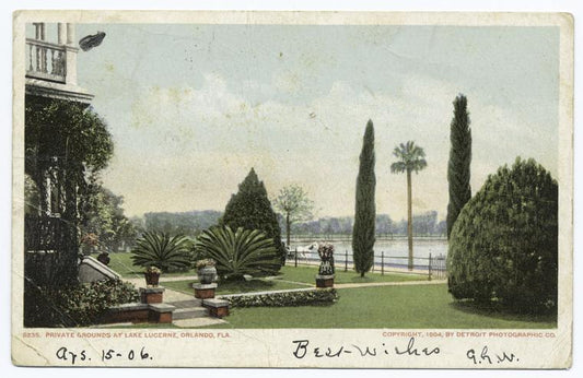 Lake Lucerne, Private Grounds, Orlando, Fla.