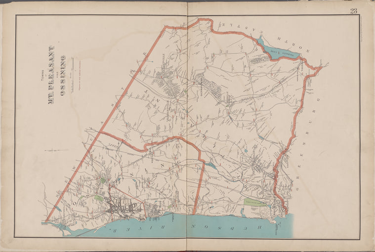 Westchester, Double Page Plate No. 23 [Map bounded by Towns of Mt.Pleasant and Ossining]