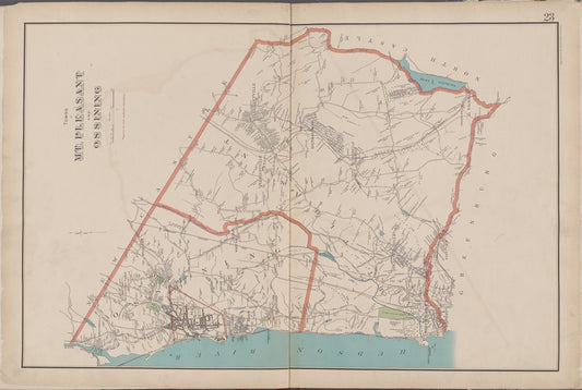 Westchester, Double Page Plate No. 23 [Map bounded by Towns of Mt.Pleasant and Ossining]