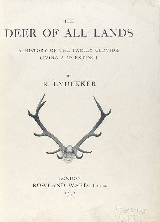 The deer of all lands; : a history of the family Cervidae living and extinct,