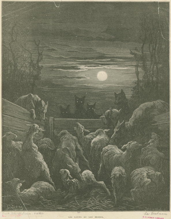 Les loups et les brebis.