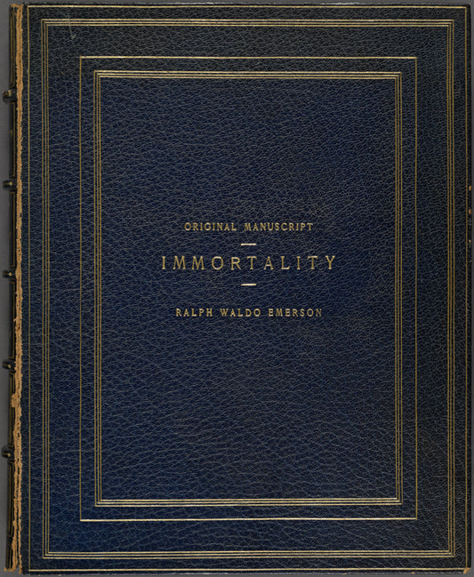 "Immortality." Holograph essay/lecture, draft, unsigned, undated