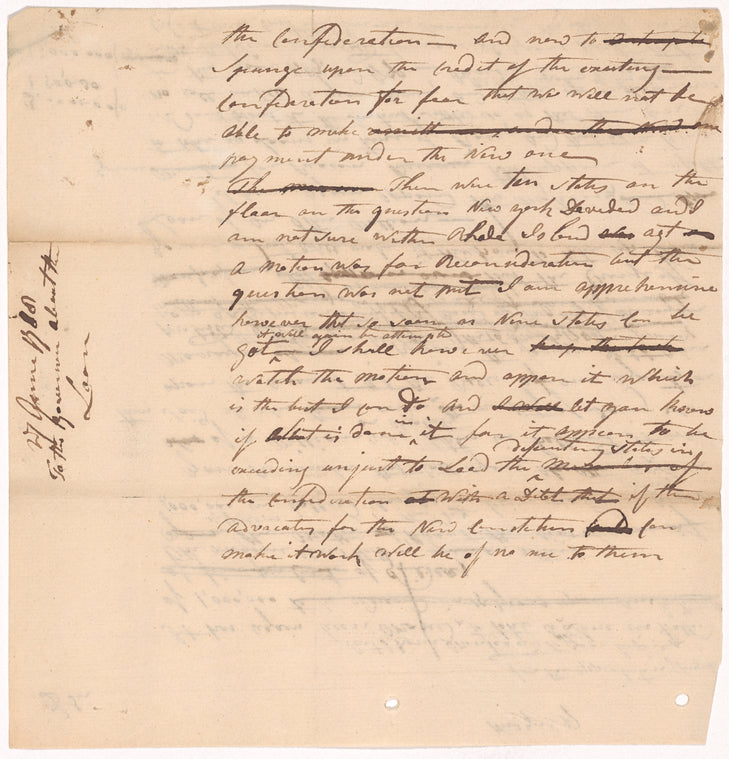 Yates, Abraham, Junr., to Governor Clinton
