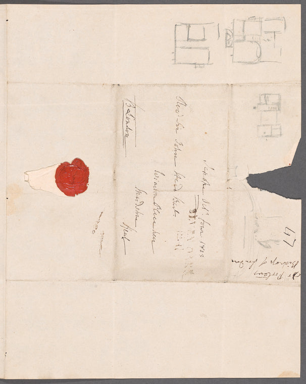 Beilby Porteus to Sir John Head, autograph note signed
