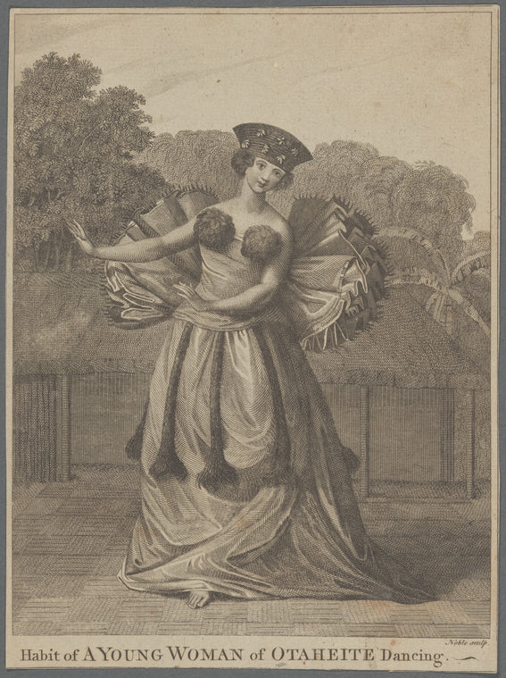 Dances of French Polynesia in prints