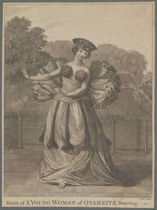 Dances of French Polynesia in prints