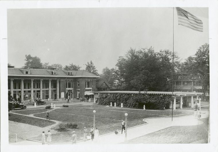 Plaza and colonnade building, Chautauqua Institution, Chautauqua, N.Y.