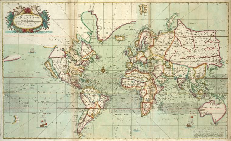 A new and correct Mapp of the WORLD