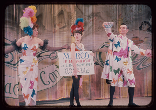 Kaye Ballard, Anna Maria Alberghetti and James Mitchell in the stage production Carnival