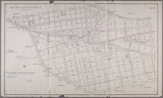 Map or Plan of Section 6. [Bounded by Courtlandt Avenue, New York and Harlem Railroad, E. 168th Street, Prospect Avenue and Westchester Avenue.]