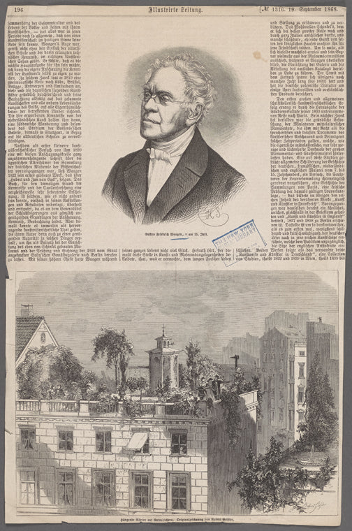 Gustav Friedrich Waagen, † am 15. Juli.