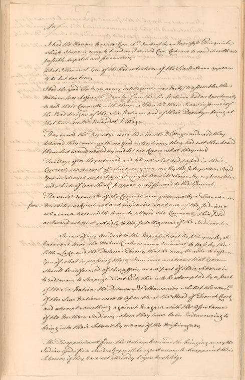 Donald Campbell to Henry Bouquet