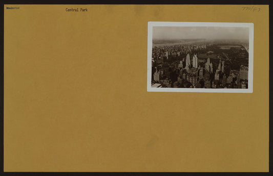 Manhattan: Central Park - [Aerial view from Radio City.]