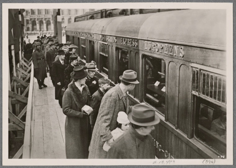 Armed Forces Day, 1942.  For a donation to the Winter Relief, one could see the historic railway carriage from Compiegne in which the Armistice was concluded between Germany and a defeated France in Summer 1940.  These Berliners showed great interest.