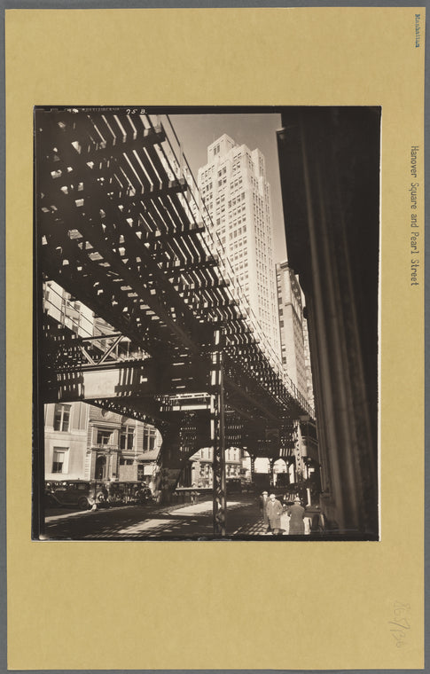 El Second and Third Avenue Lines, Hanover Square and Pearl Street