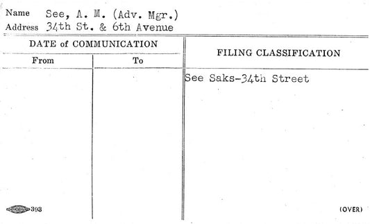 See, A.M. (Adv. Mgr.)