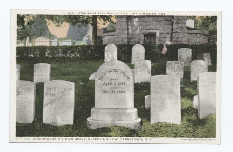 Washington Irving's Grave, Sleepy Hollow, Tarrytown, N. Y.