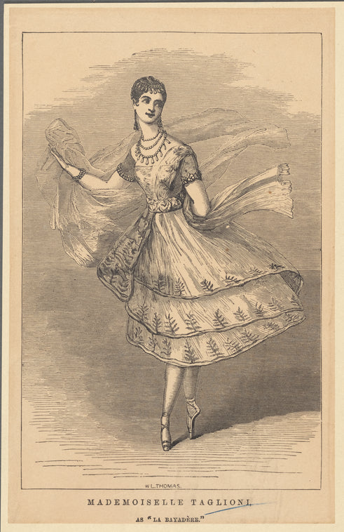 Mademoiselle Taglioni, as "La bayadere"