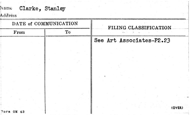 Clarke, Stanley