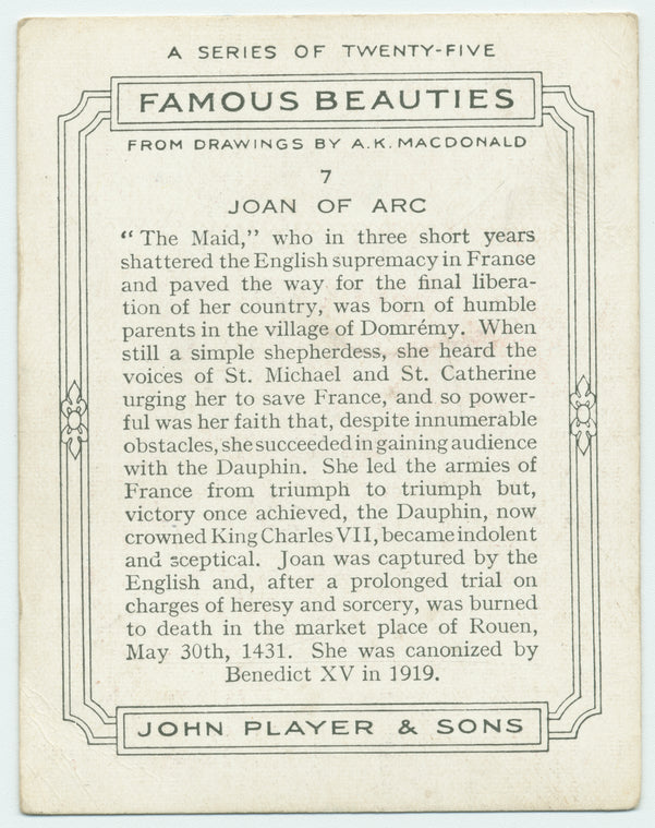 Joan of Arc.