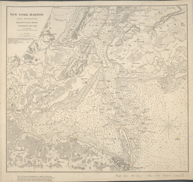 New York Harbor and entrance : from the U.S. Coast Surveys