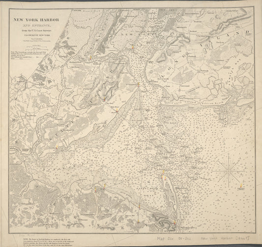 New York Harbor and entrance : from the U.S. Coast Surveys