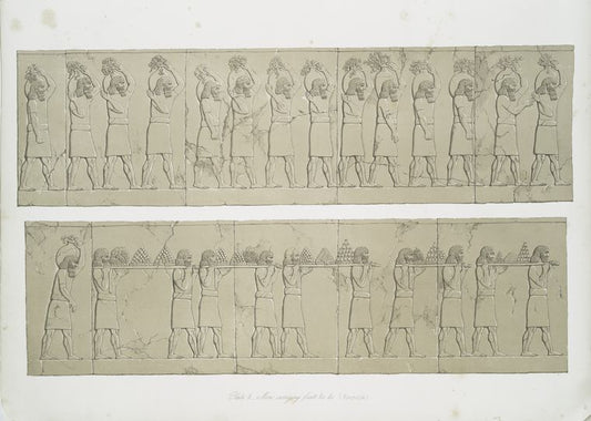 Men carrying fruit, &c.  (Kouyunjik) [Quyunjik].