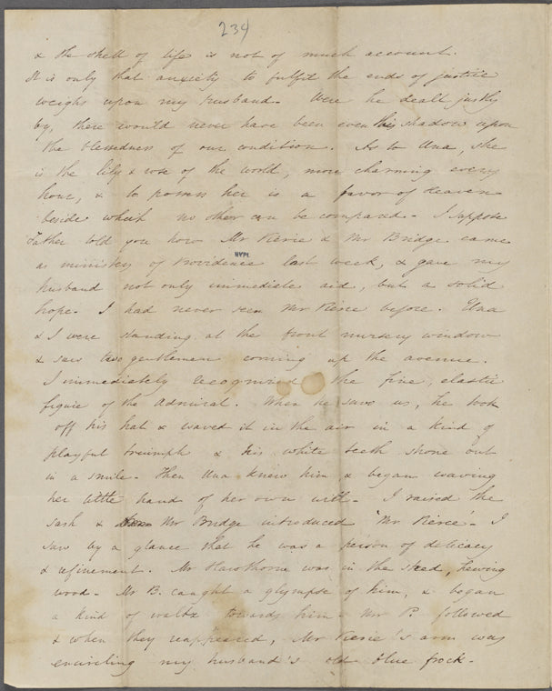 Peabody, Elizabeth [Palmer], mother, AL to. May 1845.
