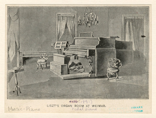 Liszt's organ room at Weimar.