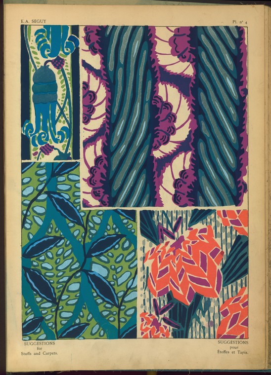 Four floral designs